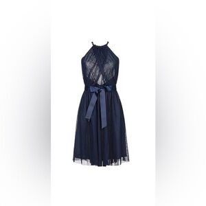 Relished Midnight Blue Backless Dress